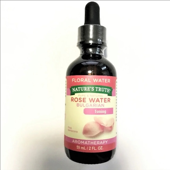 Nature's Truth Bulgarian Rose Water Toner Aromatherapy in Glass Bottle - Picture 2 of 4